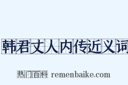 韩君丈人内传近义词是什么意思的图片
